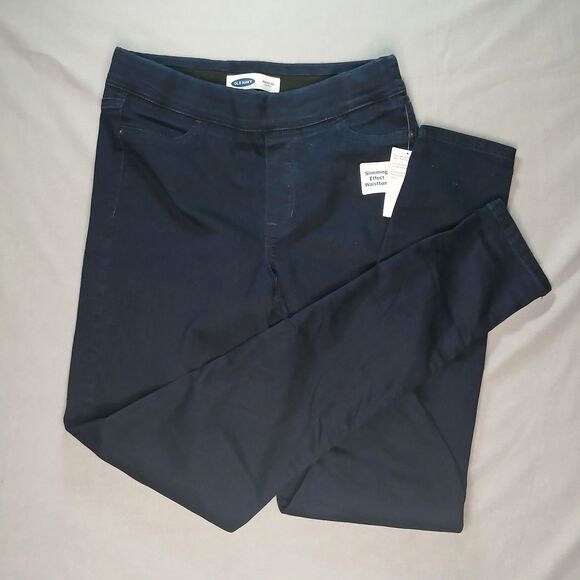 Old Navy Rockstar Jeggings Jeans Stretch Skinny Denim Dark NWT Womens 10 Tall - Picture 4 of 7